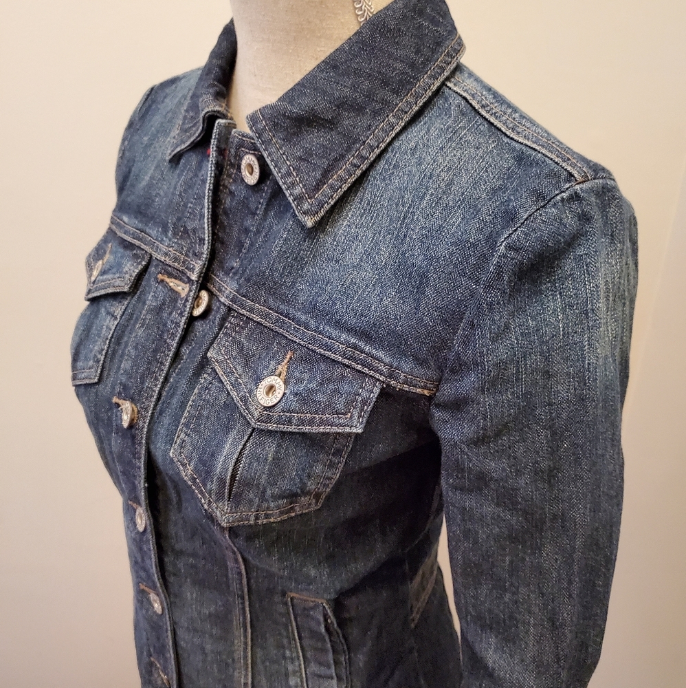 TOMMY HILFIGER Jean Jacket Sz XS Never Worn - Picture 11 of 16